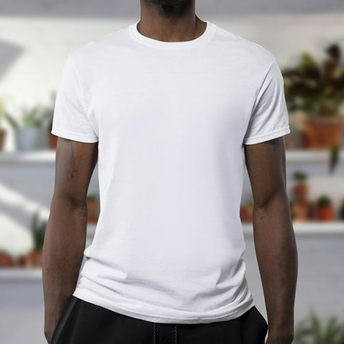 Plain white blank t-shirt sample